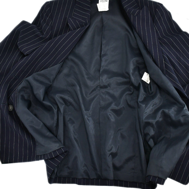 Celine Setup Suit Jacket Pants Navy #40