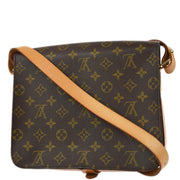 Louis Vuitton 1996 Monogram Cartouchiere GM Shoulder Bag M51252