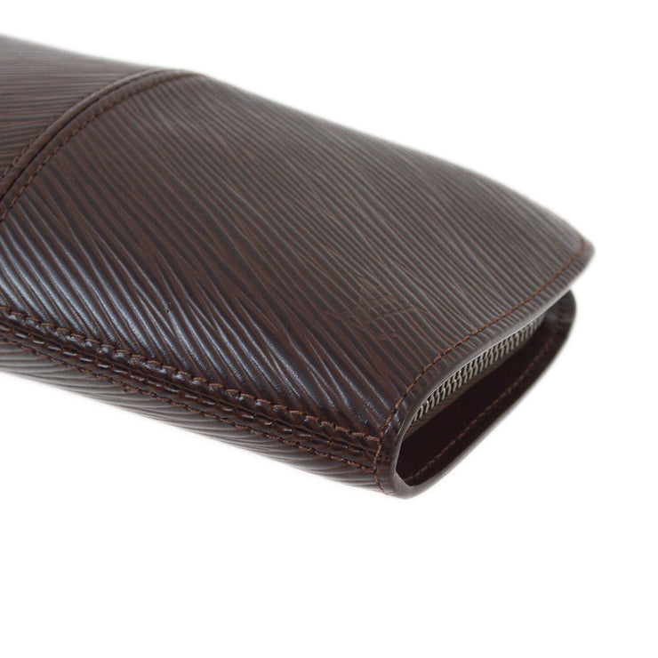 Louis Vuitton 2000 Brown Epi Portefeuille Epi Z Wallet M6344D