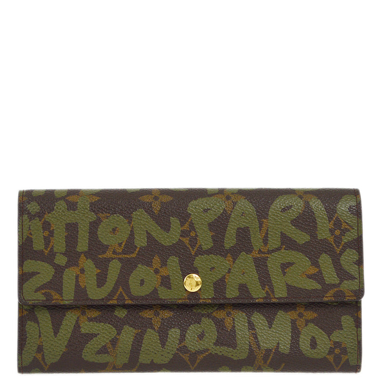 Louis Vuitton 2001 Monogram Graffiti Portefeuille Sarah Wallet M92188