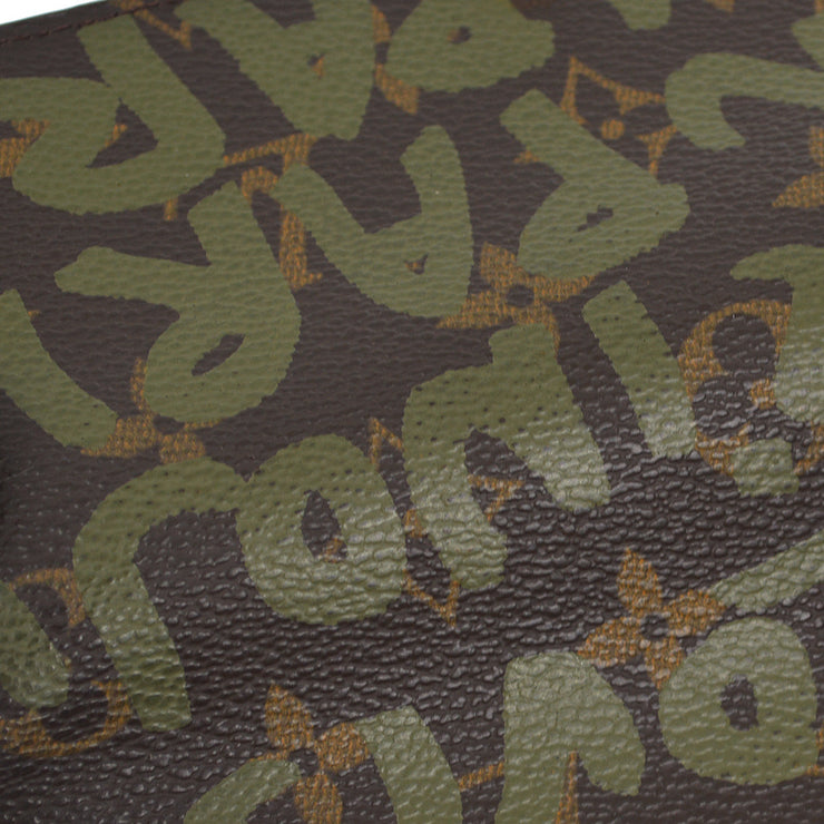 Louis Vuitton 2001 Monogram Graffiti Portefeuille Sarah Wallet M92188