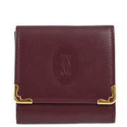 Cartier Coin Purse Wallet Bordeaux