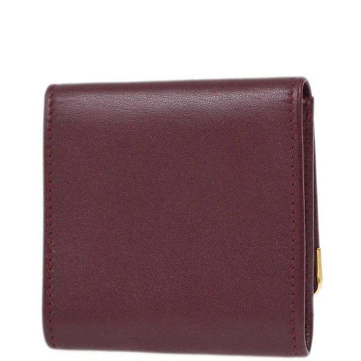 Cartier Coin Purse Wallet Bordeaux