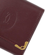 Cartier Coin Purse Wallet Bordeaux