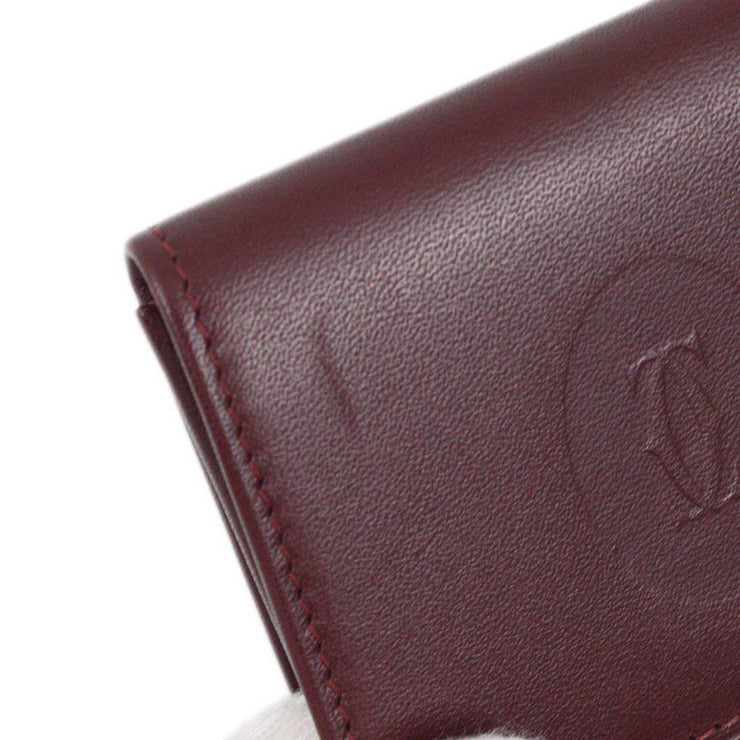 Cartier Coin Purse Wallet Bordeaux