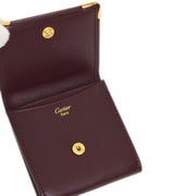 Cartier Coin Purse Wallet Bordeaux