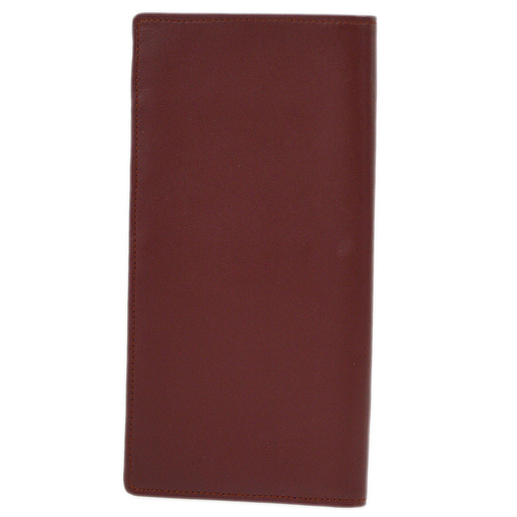 Cartier Bifold Wallet Purse Bordeaux