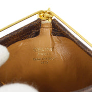 Celine Brown Macadam Coin Purse Wallet