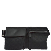 Gucci Black GG Waist Bum Bag