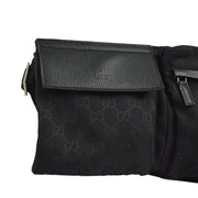 Gucci Black GG Waist Bum Bag