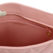 Chanel 2004-2005 Pink Caviar Medallion Tote Handbag