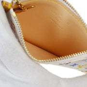 Louis Vuitton 2003 White Multicolor Pochette Cles Coin Purse M92655