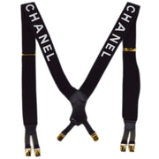 Chanel Black Suspenders Small Good