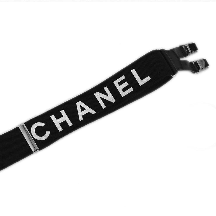 Chanel Black Suspenders Small Good