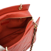 Chanel 2001-2003 Red Caviar Petite Timeless Tote PTT Chain Handbag