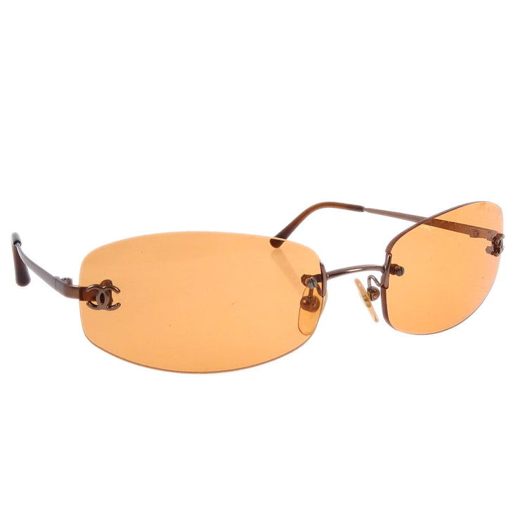 Chanel Sunglasses Eyewear Orange Small Good