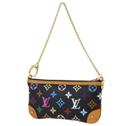 Louis Vuitton 2009 Black Multicolor Pochette Milla MM Handbag M60097