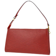 Louis Vuitton 2002 Red Epi Pochette Accessoires Pouch Handbag M52947