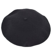 Chanel Black Hat Beret 98P #57 Small Good