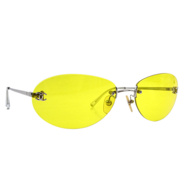 Chanel Sunglasses Eyewear Yellow Small Good