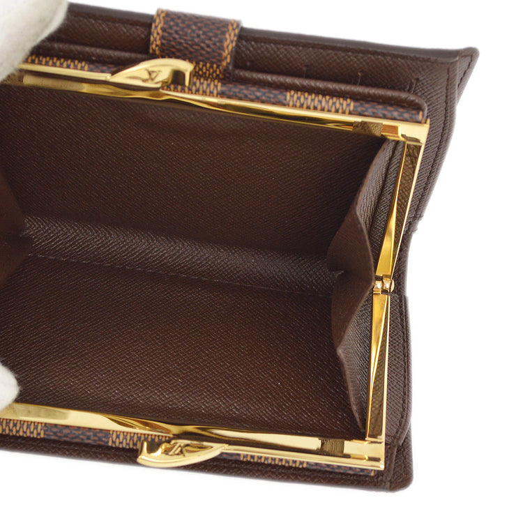 Louis Vuitton 2004 Damier Porte Monnaie Viennois Wallet Purse N61663