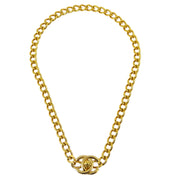 Chanel Turnlock Gold Chain Necklace 96A