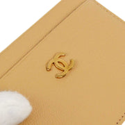 Chanel 2000-2001 Beige Card Case Small Good