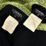 Chanel Setup Suit Jacket Skirt Green 94A #40