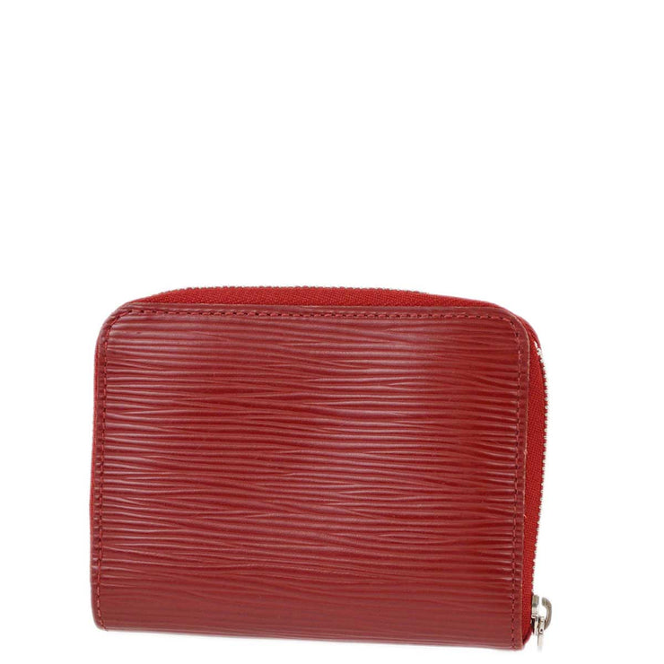 Louis Vuitton 2009 Red Epi Zippy Coin Purse Wallet M60383