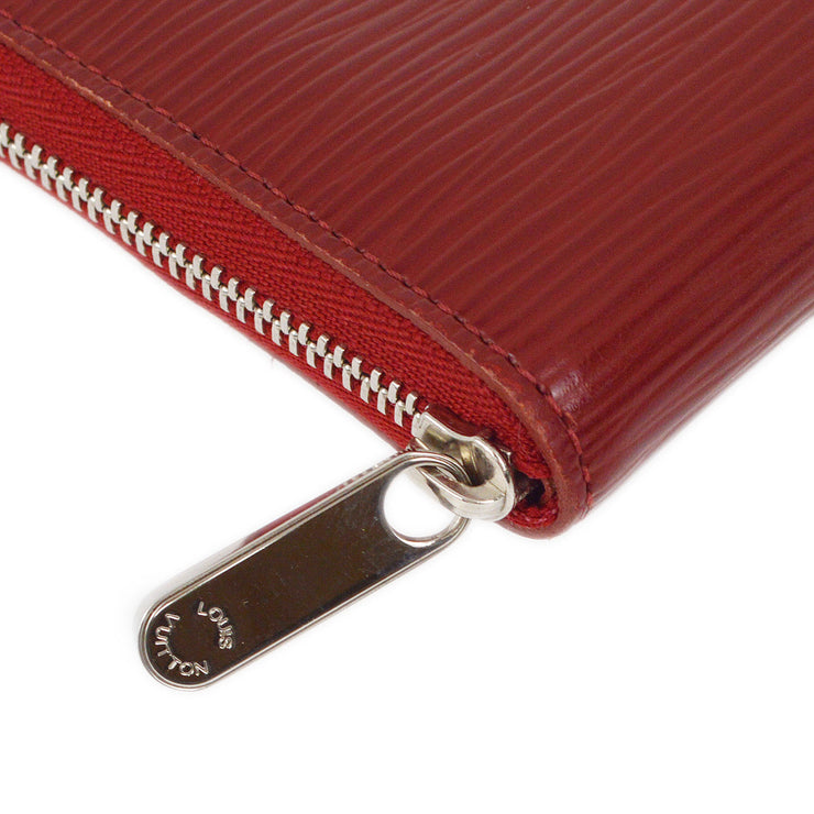 Louis Vuitton 2009 Red Epi Zippy Coin Purse Wallet M60383