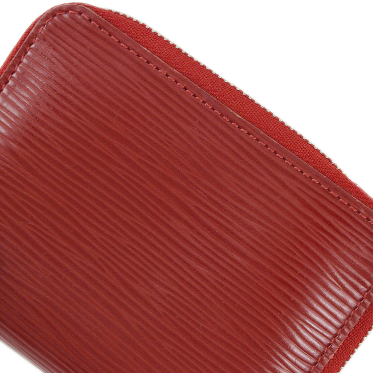 Louis Vuitton 2009 Red Epi Zippy Coin Purse Wallet M60383