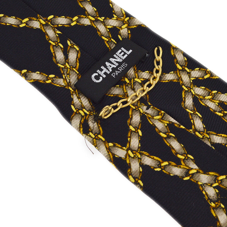 Chanel Necktie Black Small Good