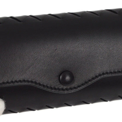 Bottega Veneta Intrecciato Key Case Black Small Good