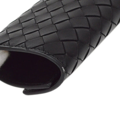 Bottega Veneta Intrecciato Key Case Black Small Good