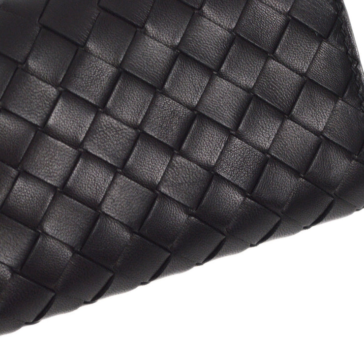 Bottega Veneta Intrecciato Key Case Black Small Good