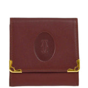 Cartier Coin Purse Wallet Bordeaux