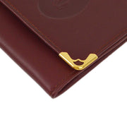 Cartier Coin Purse Wallet Bordeaux