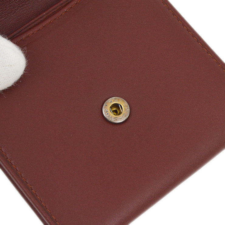 Cartier Coin Purse Wallet Bordeaux