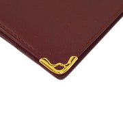 Cartier Bifold Wallet Purse Bordeaux