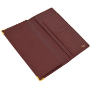 Cartier Bifold Wallet Purse Bordeaux