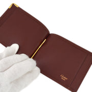 Cartier Bill Purse Wallet Bordeaux