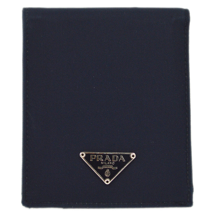 Prada Navy Nylon Bifold Wallet