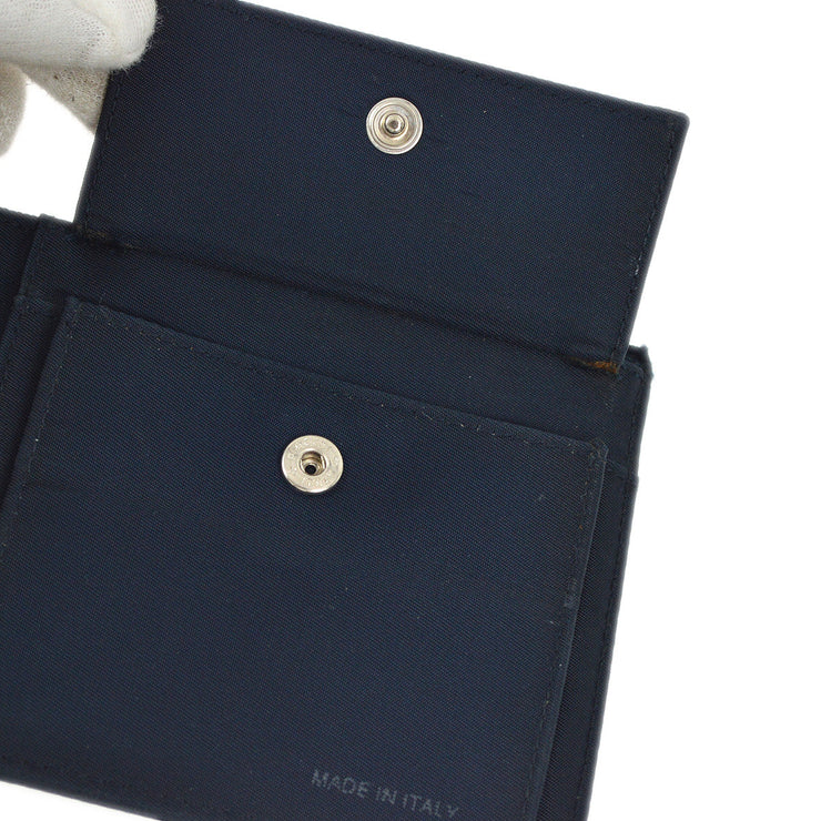 Prada Navy Nylon Bifold Wallet