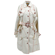 Christian Dior Fall 2004 Trench Coat White #36