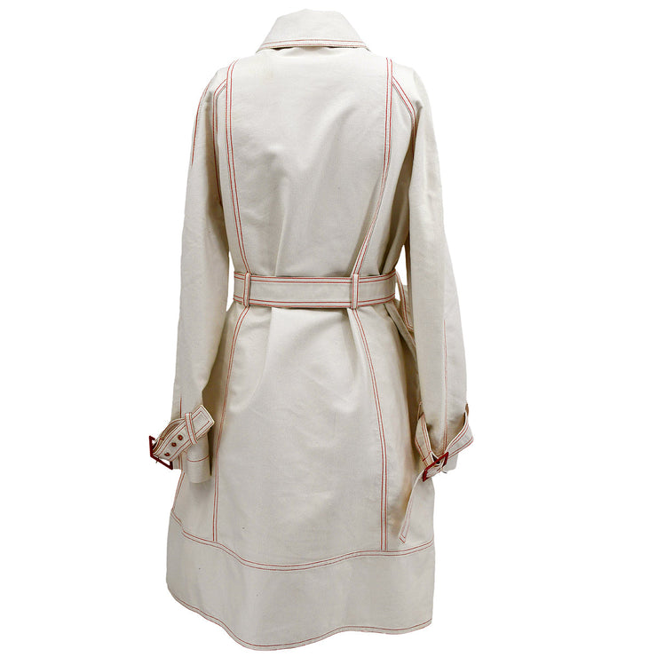 Christian Dior Fall 2004 Trench Coat White #36