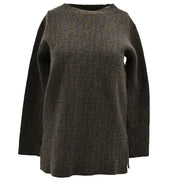 Fendi Zucca Long Sleeve Top Brown #40