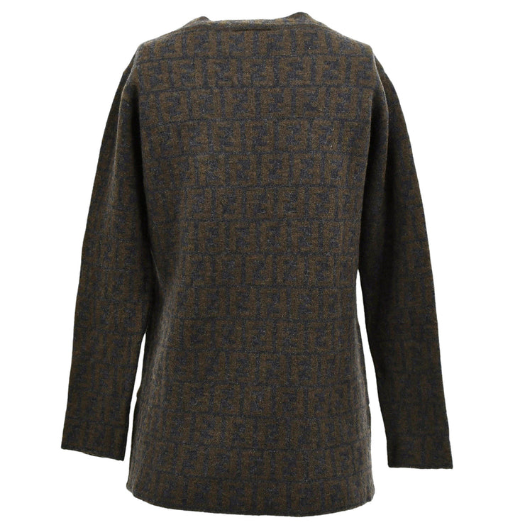 Fendi Zucca Long Sleeve Top Brown #40