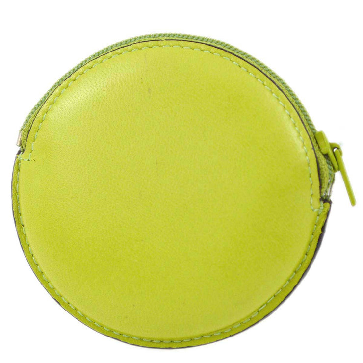 Loewe Green Lambskin Coin Purse Wallet