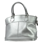 Louis Vuitton 2007 Silver Suhali Lockit PM Tote Handbag M95541