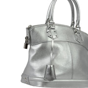 Louis Vuitton 2007 Silver Suhali Lockit PM Tote Handbag M95541